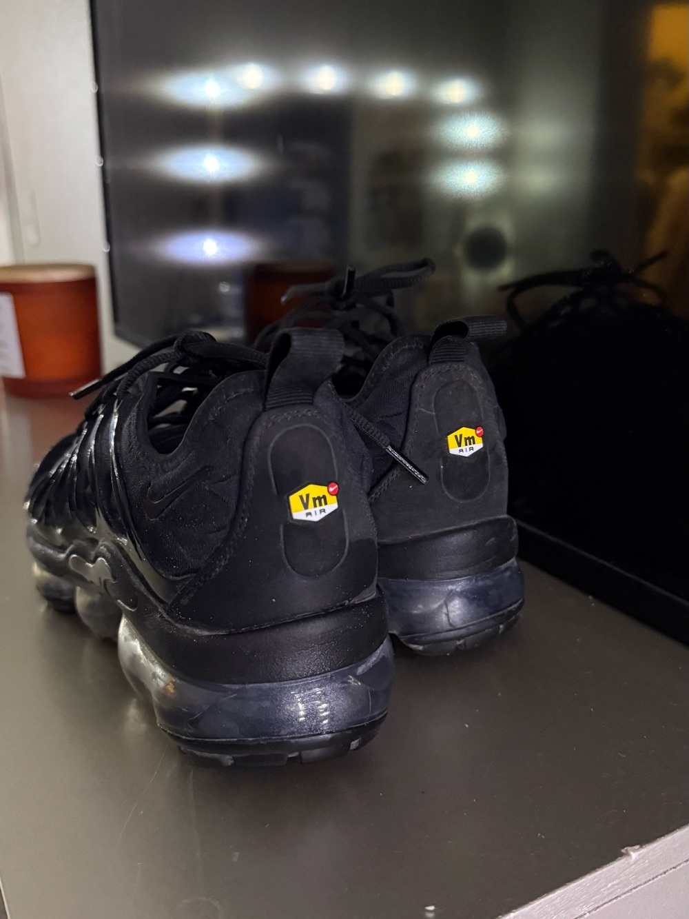 Nike Black Air VaporMax Plus Shoes - Picture 2 of 4